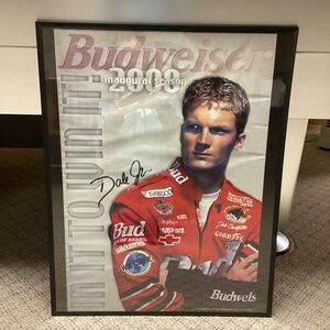 Dale Earnhardt Jr Budweiser NASCAR 2000 In It To Win It Framed Poster